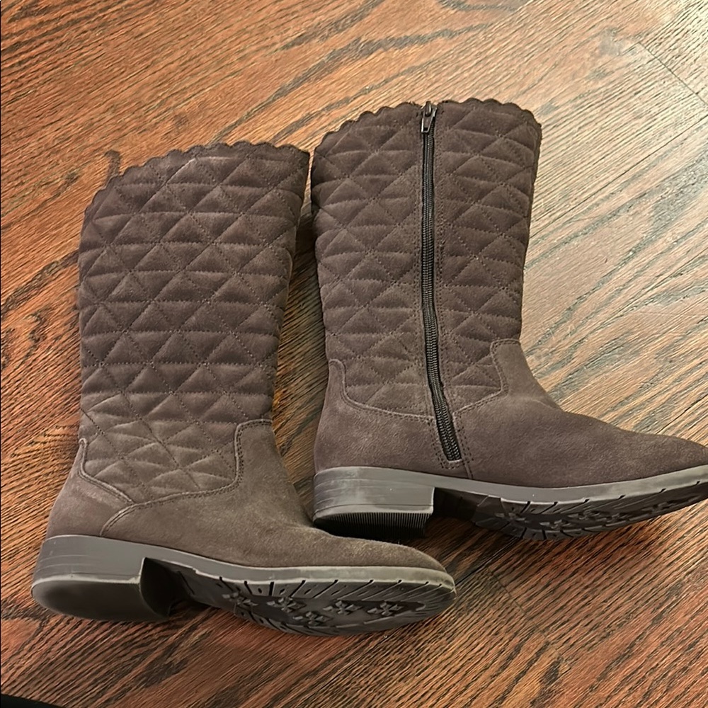 LANDS’END Girls Size 4 Tall Brown Boots